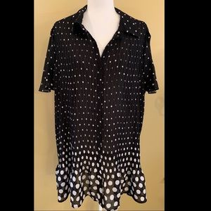 Polka Dot Blouse by Only Necessities. 1X